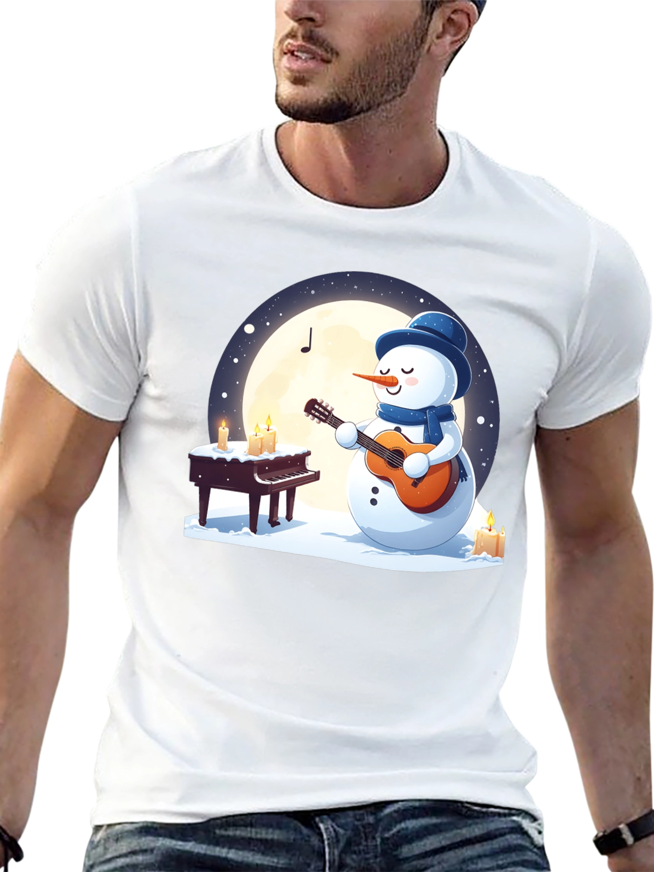 Musical Snowman Graphic Tee