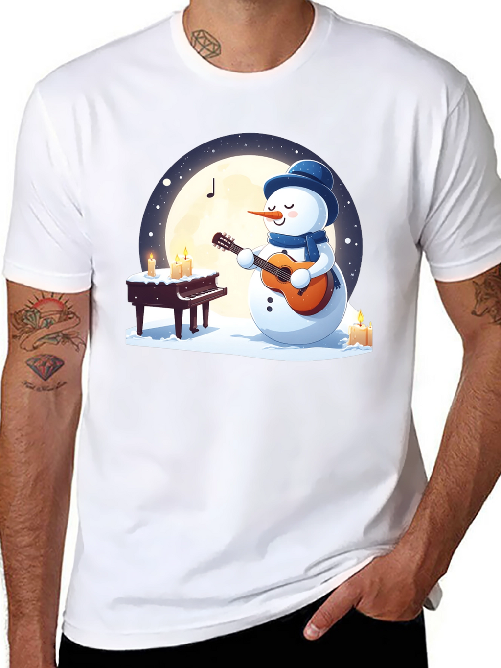 Musical Snowman Graphic Tee