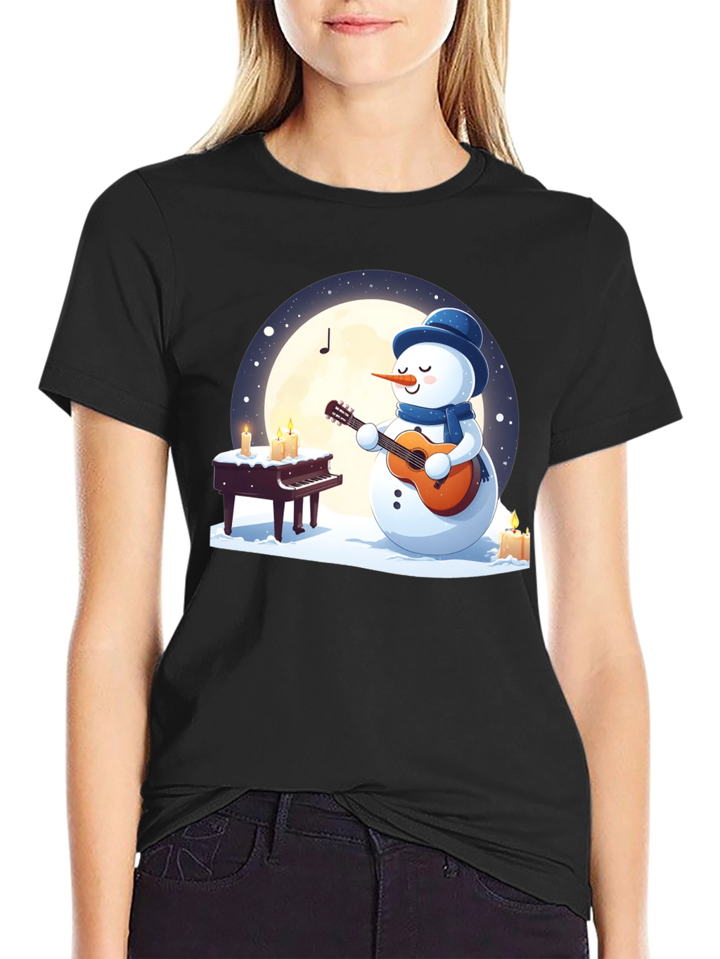 Musical Snowman Graphic Tee