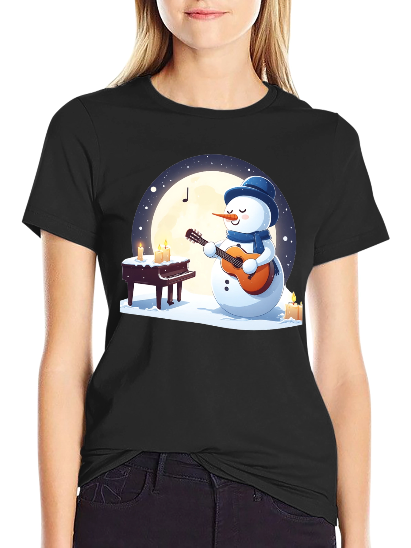 Musical Snowman Graphic Tee