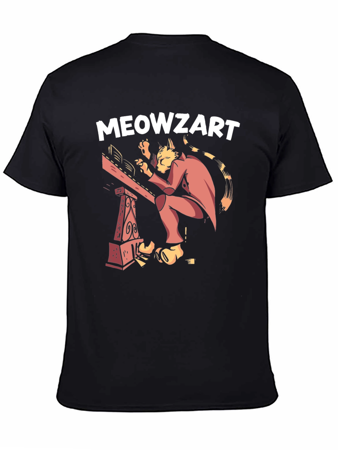 Meowzart Cat Musician Graphic T-Shirt