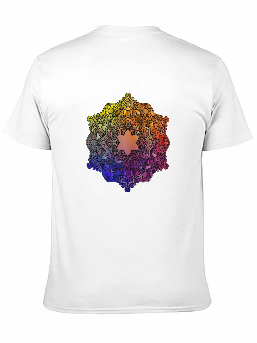 Rainbow Mandala Graphic Tee - Stylish and Unique