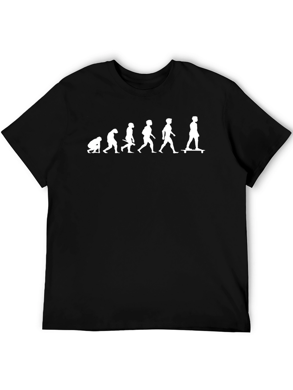 Skateboarding Evolution Black T-Shirt