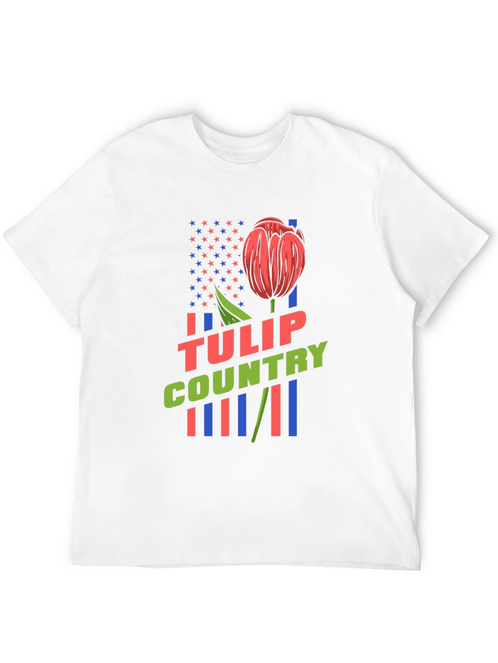 Tulip Country Graphic Tee - Black
