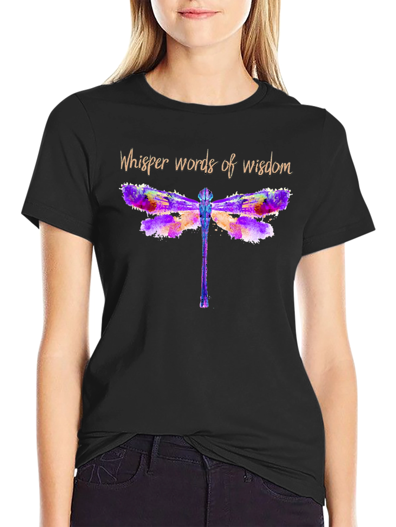 Whisper Words of Wisdom Dragonfly Tee