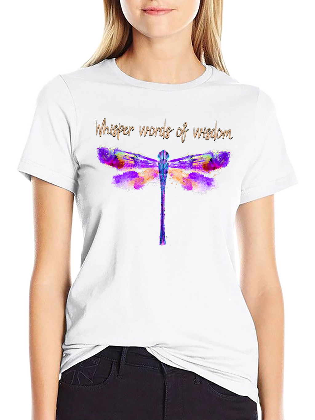 Whisper Words of Wisdom Dragonfly Tee