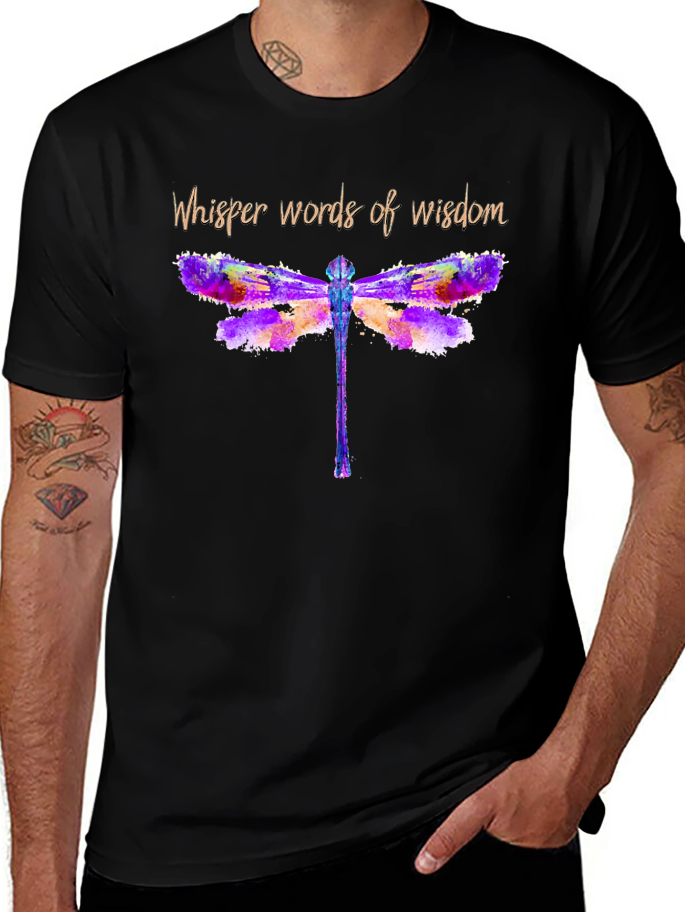 Whisper Words of Wisdom Dragonfly Tee