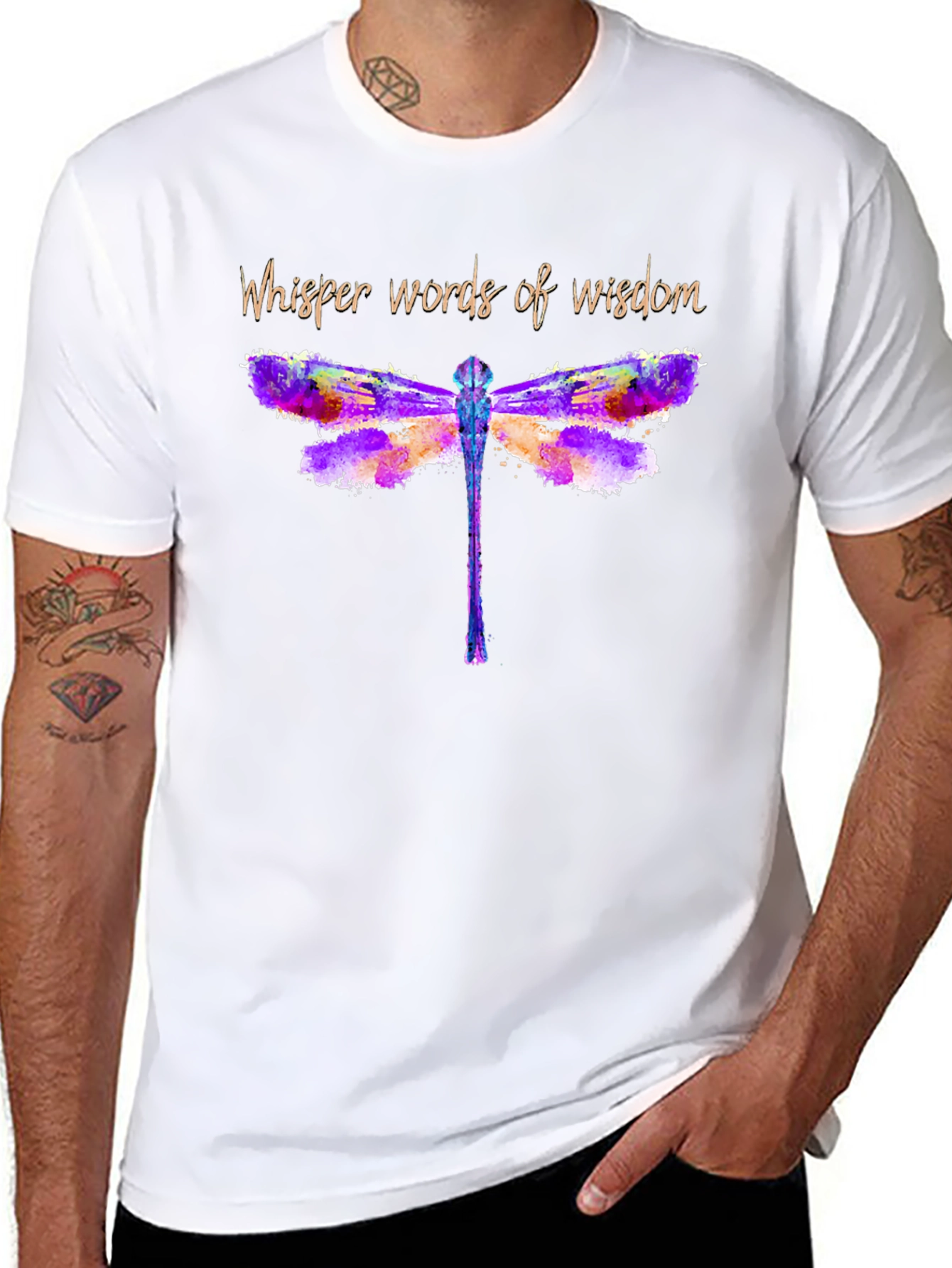 Whisper Words of Wisdom Dragonfly Tee