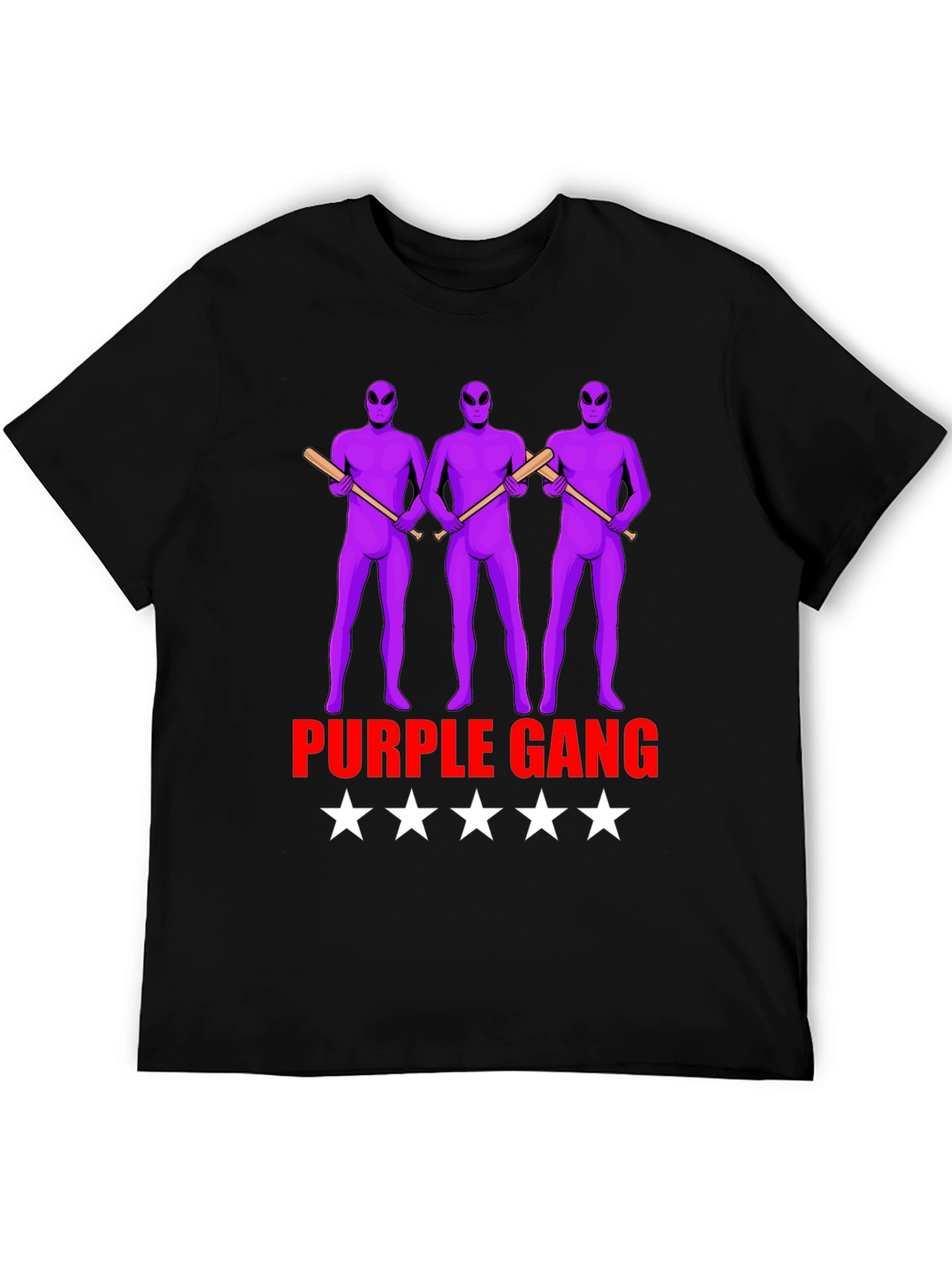 Purple Gang Alien Graphic T-Shirt