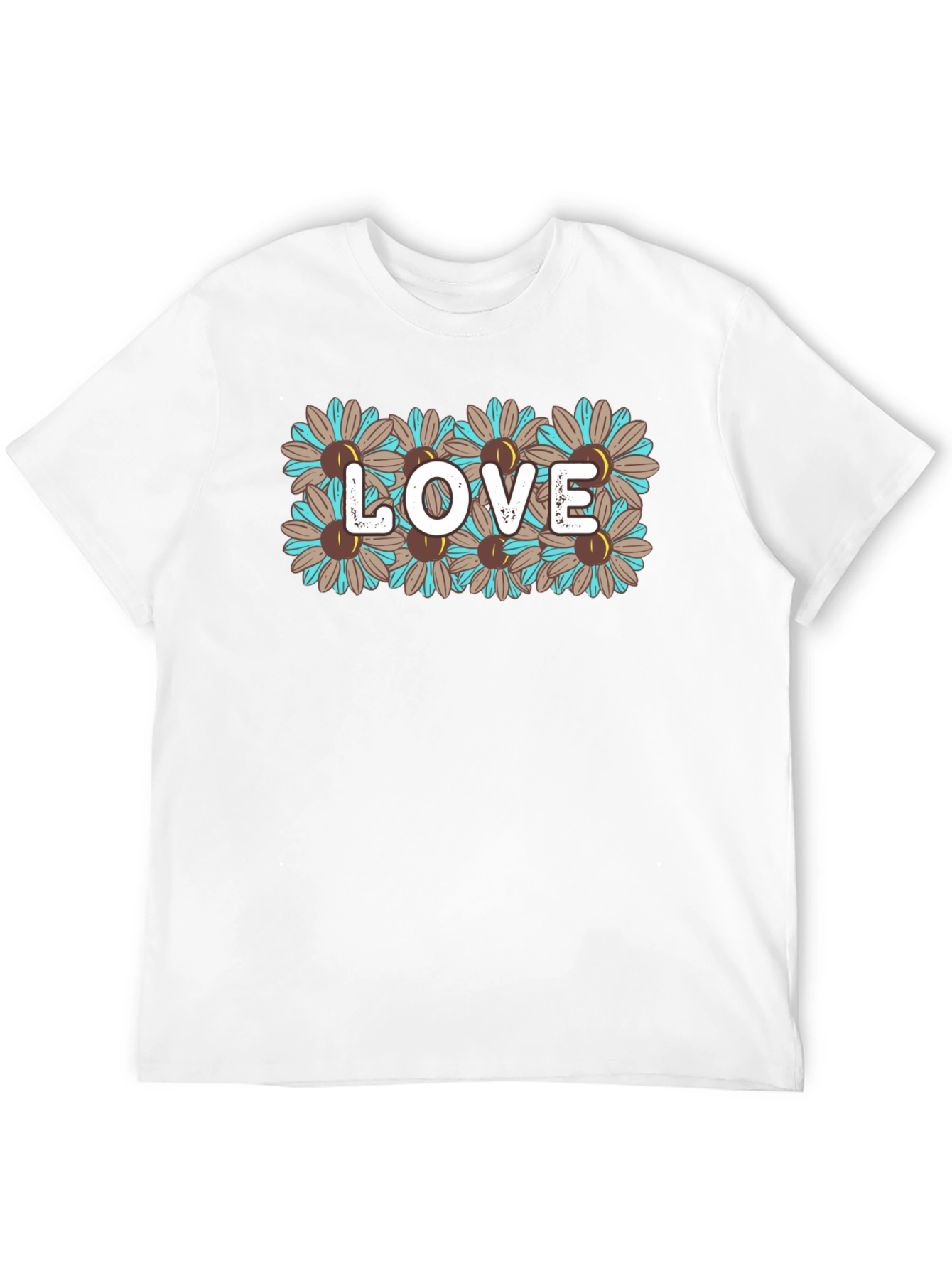 Floral LOVE Graphic Tee - Stylish & Unique