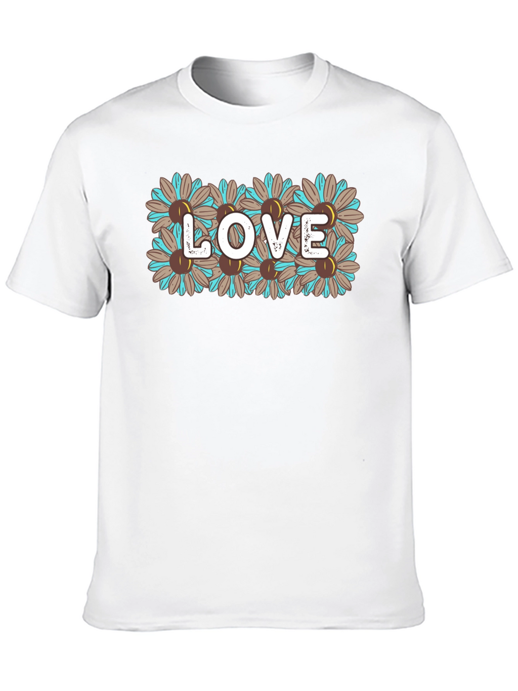 Floral LOVE Graphic Tee - Stylish & Unique