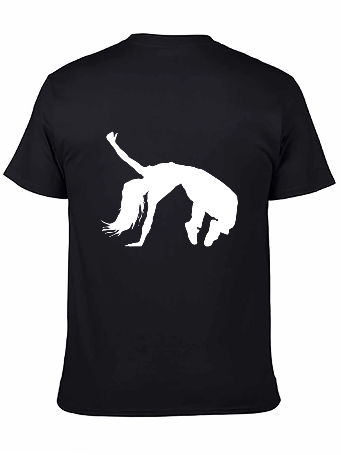 Dancer Silhouette Graphic Tee - Black