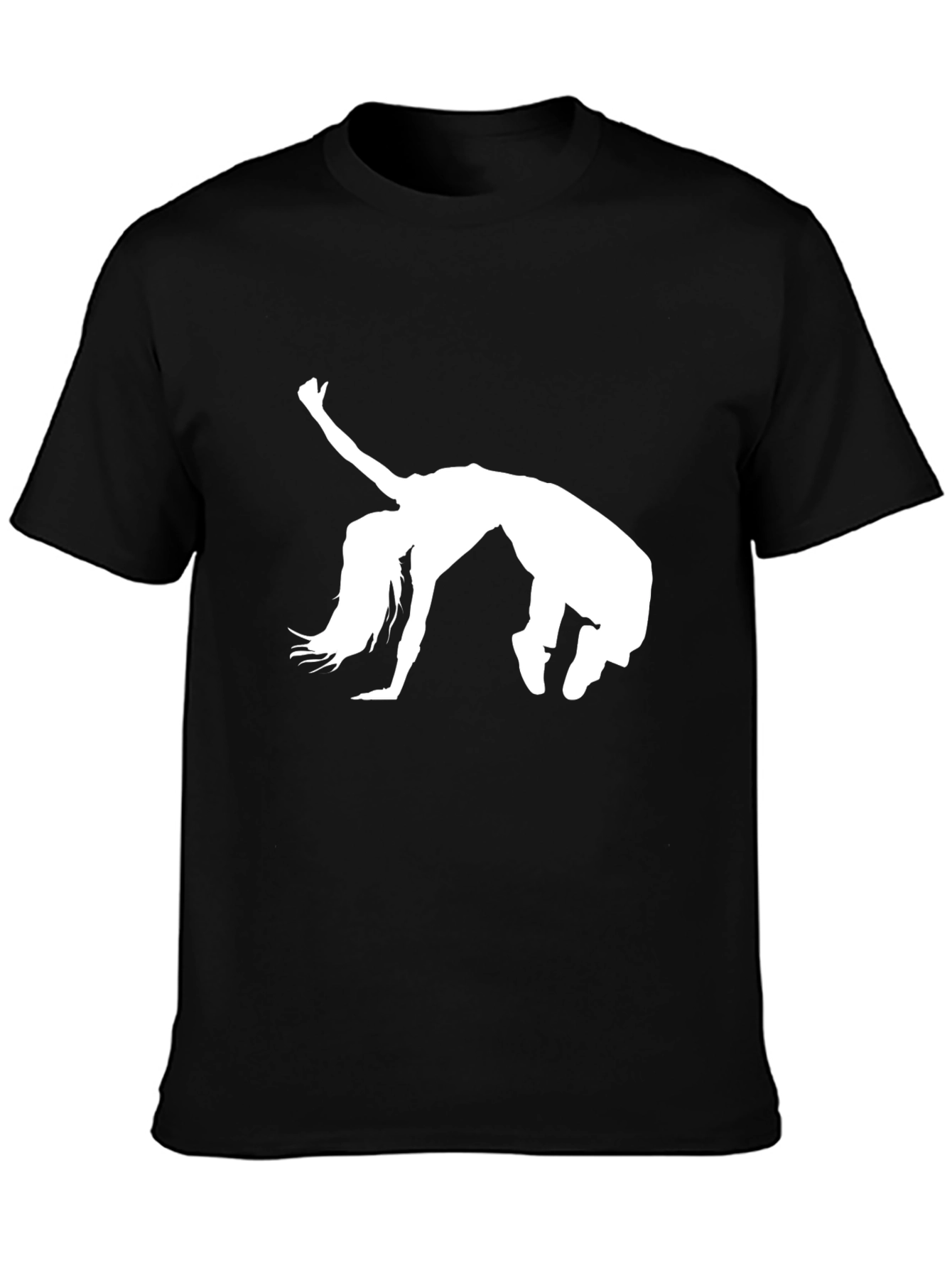 Dancer Silhouette Graphic Tee - Black