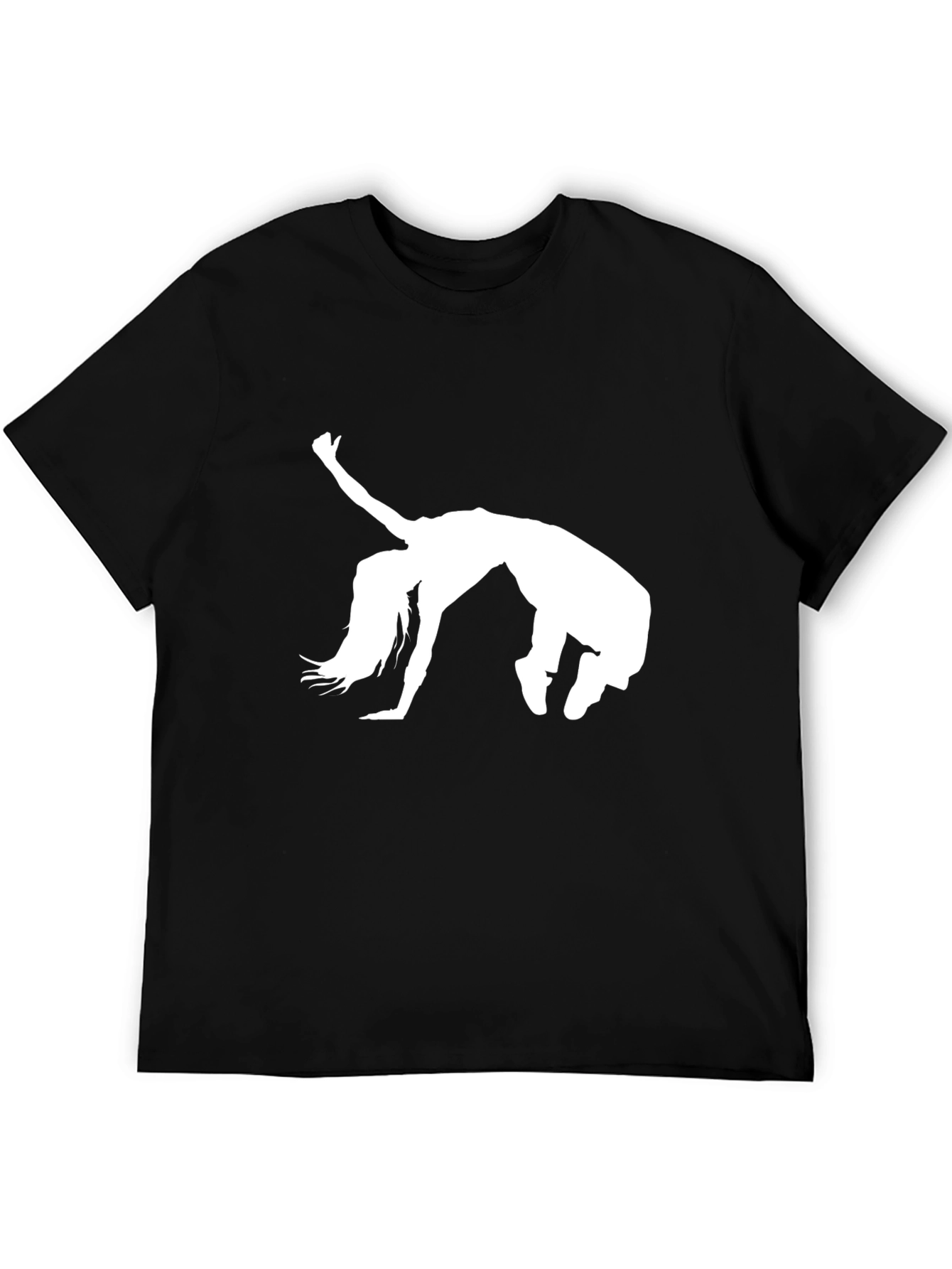 Dancer Silhouette Graphic Tee - Black
