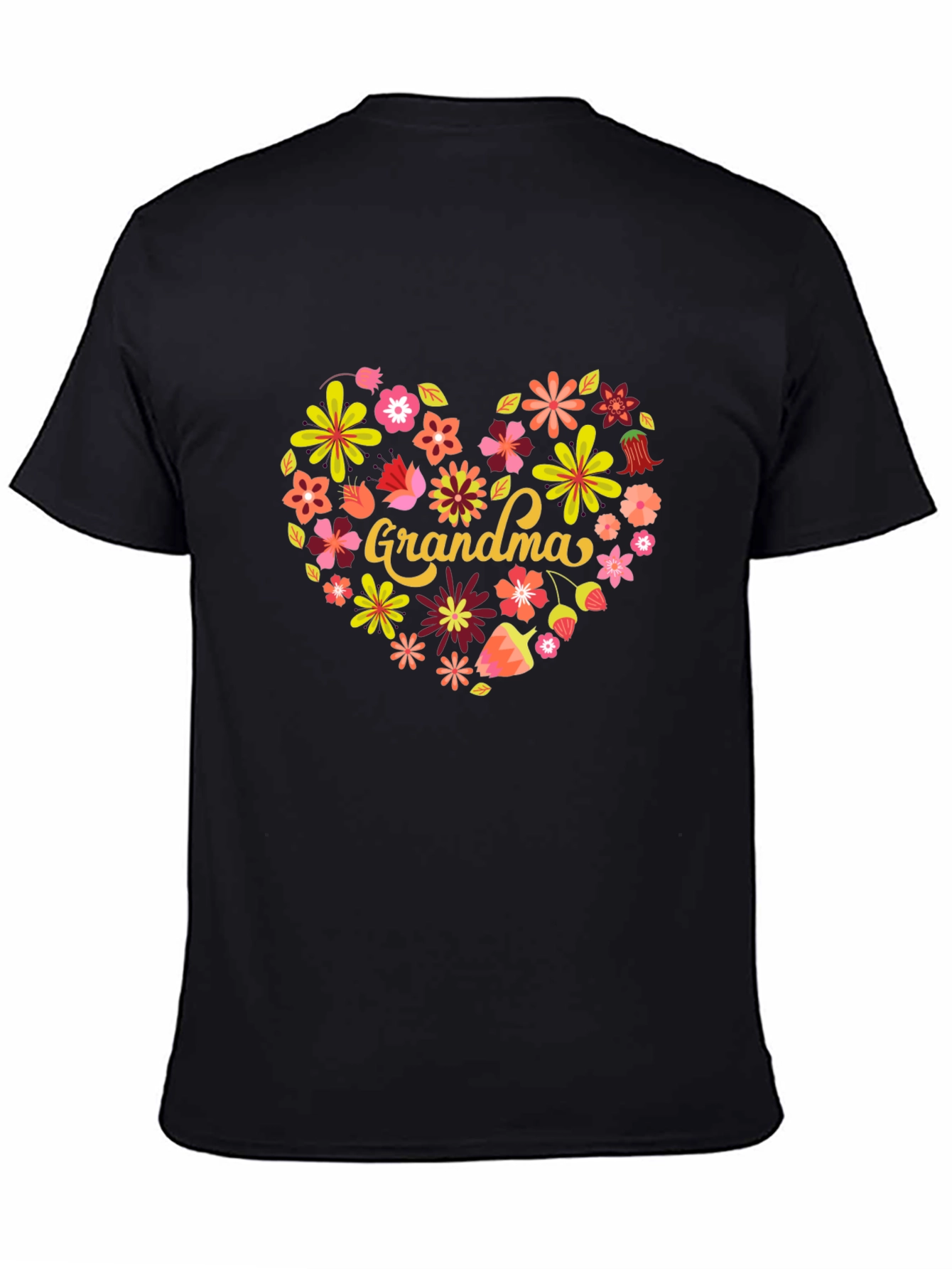 Grandma Floral Heart T-Shirt - Cute & Comfortable!
