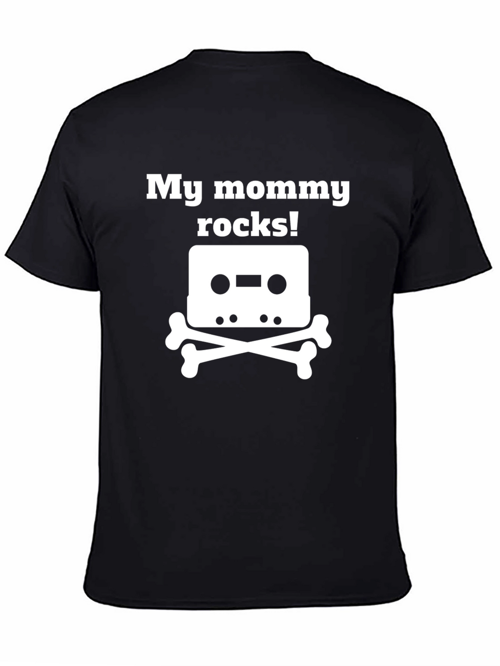 My Mommy Rocks! Cassette & Bones T-Shirt