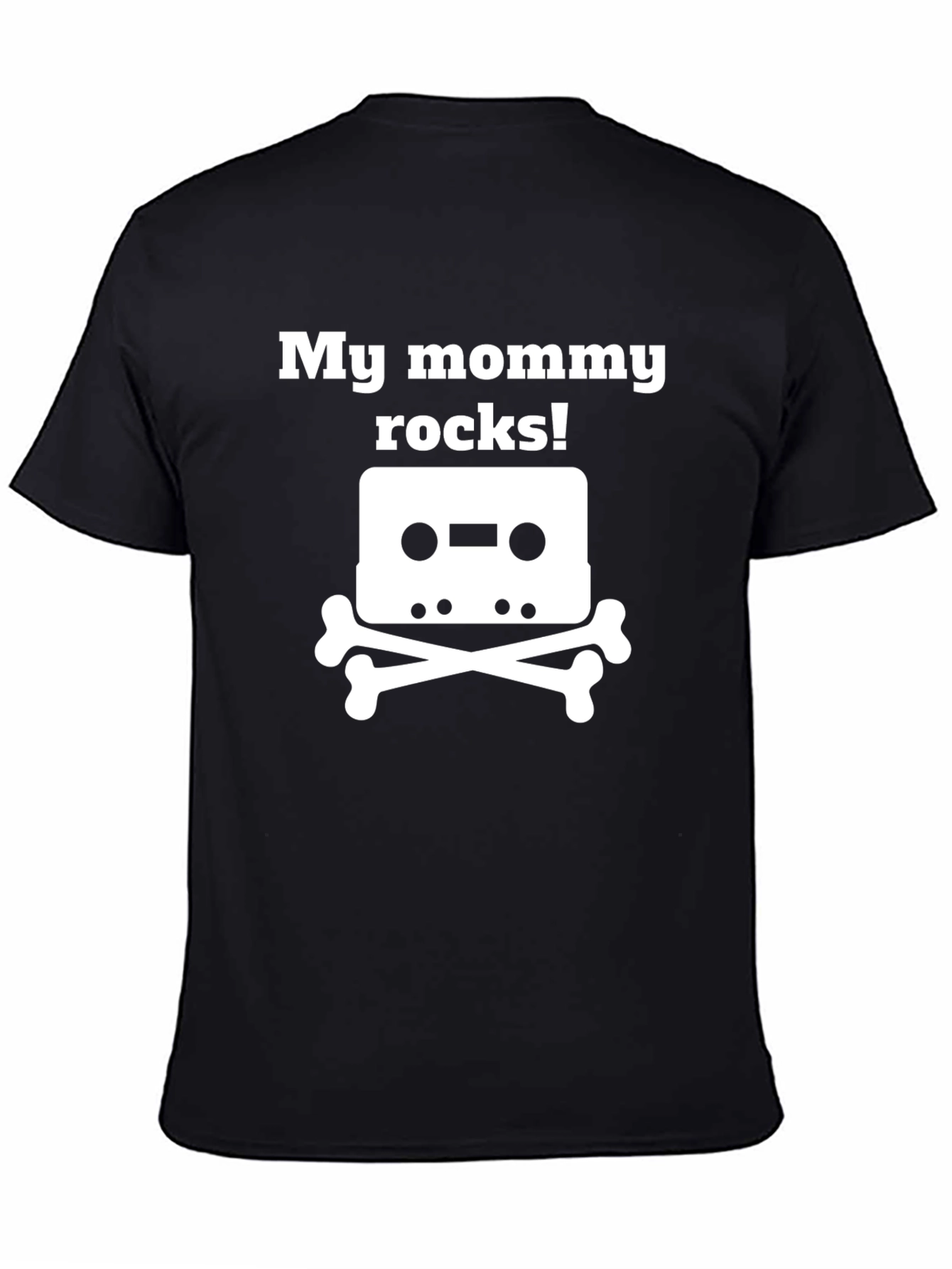 My Mommy Rocks! Cassette & Bones T-Shirt