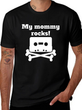 My Mommy Rocks! Cassette & Bones T-Shirt