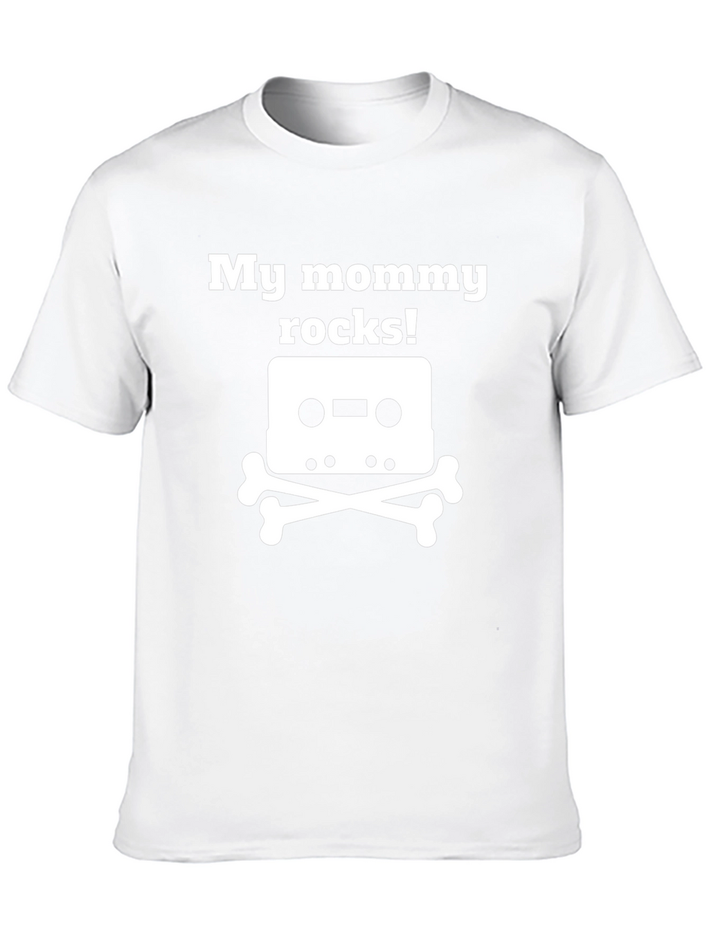 My Mommy Rocks! Cassette & Bones T-Shirt