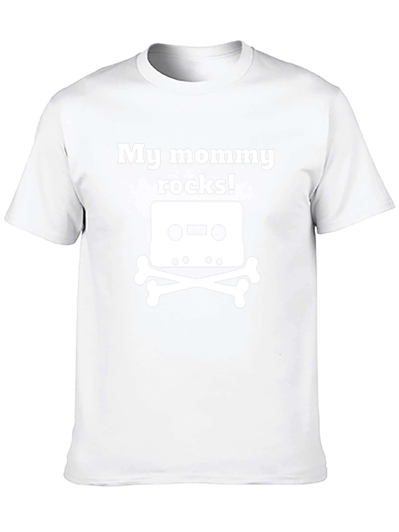 My Mommy Rocks! Cassette & Bones T-Shirt