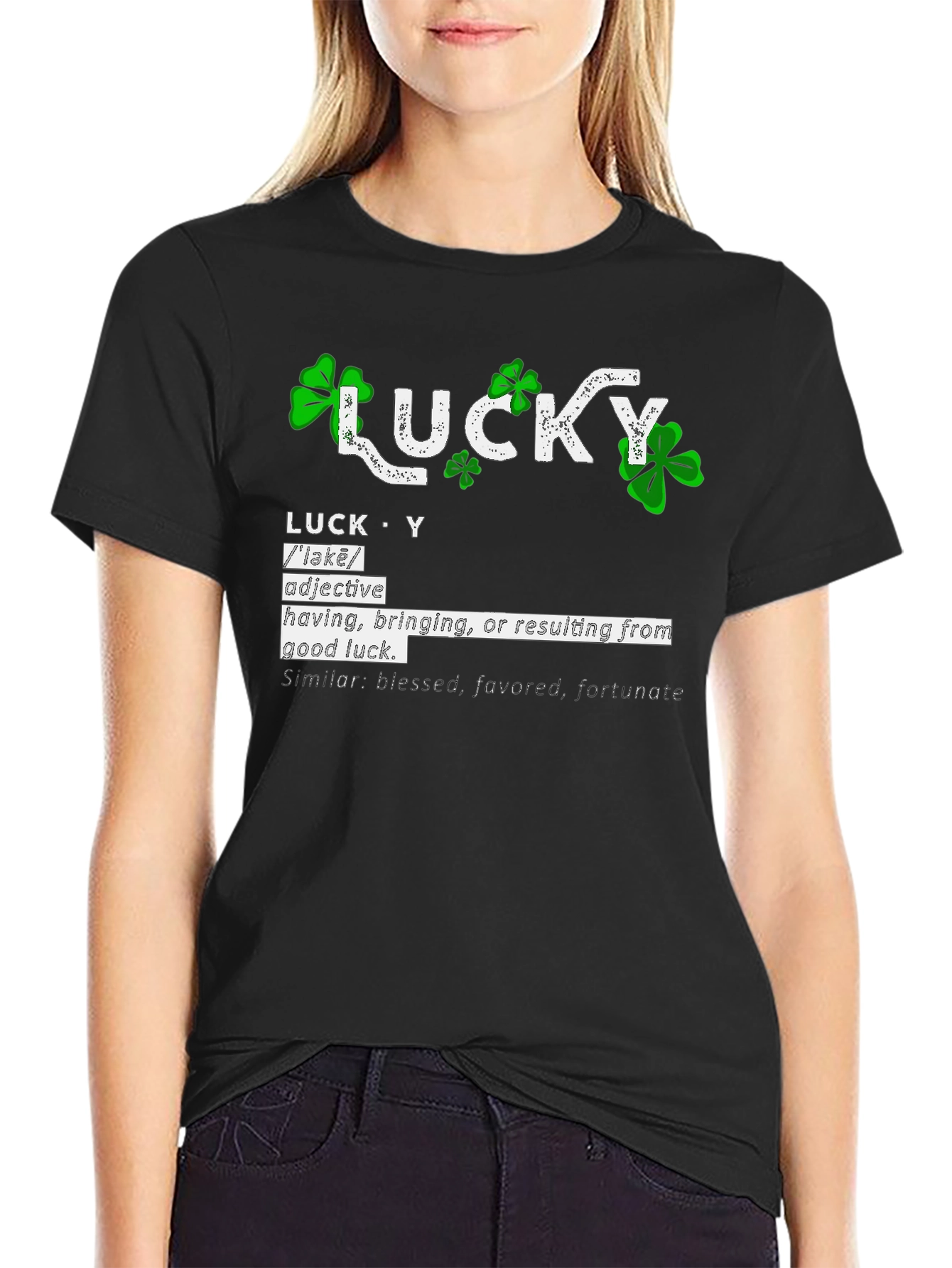Lucky Definition Graphic T-Shirt - St. Patricks Day Tee