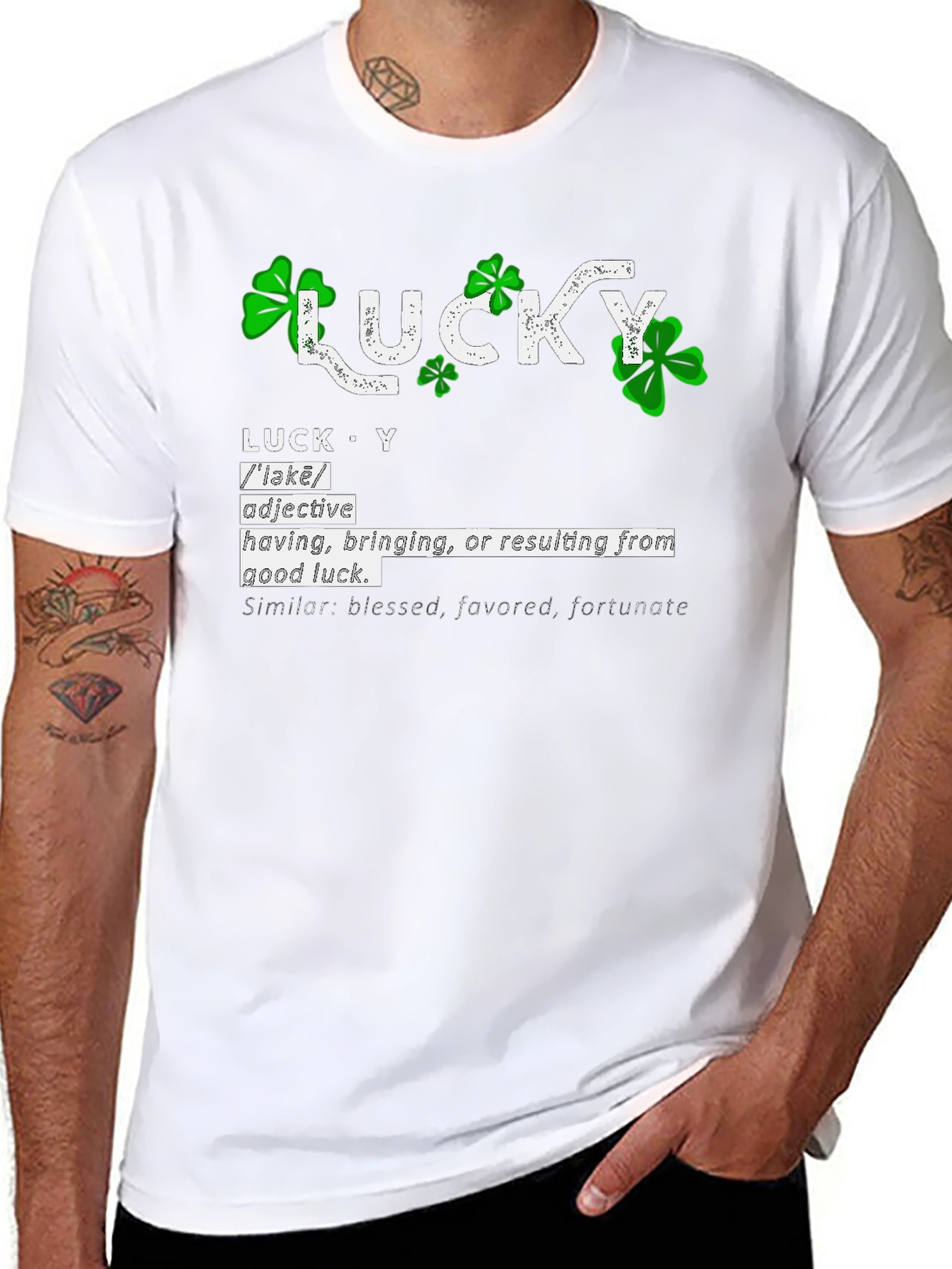 Lucky Definition Graphic T-Shirt - St. Patricks Day Tee