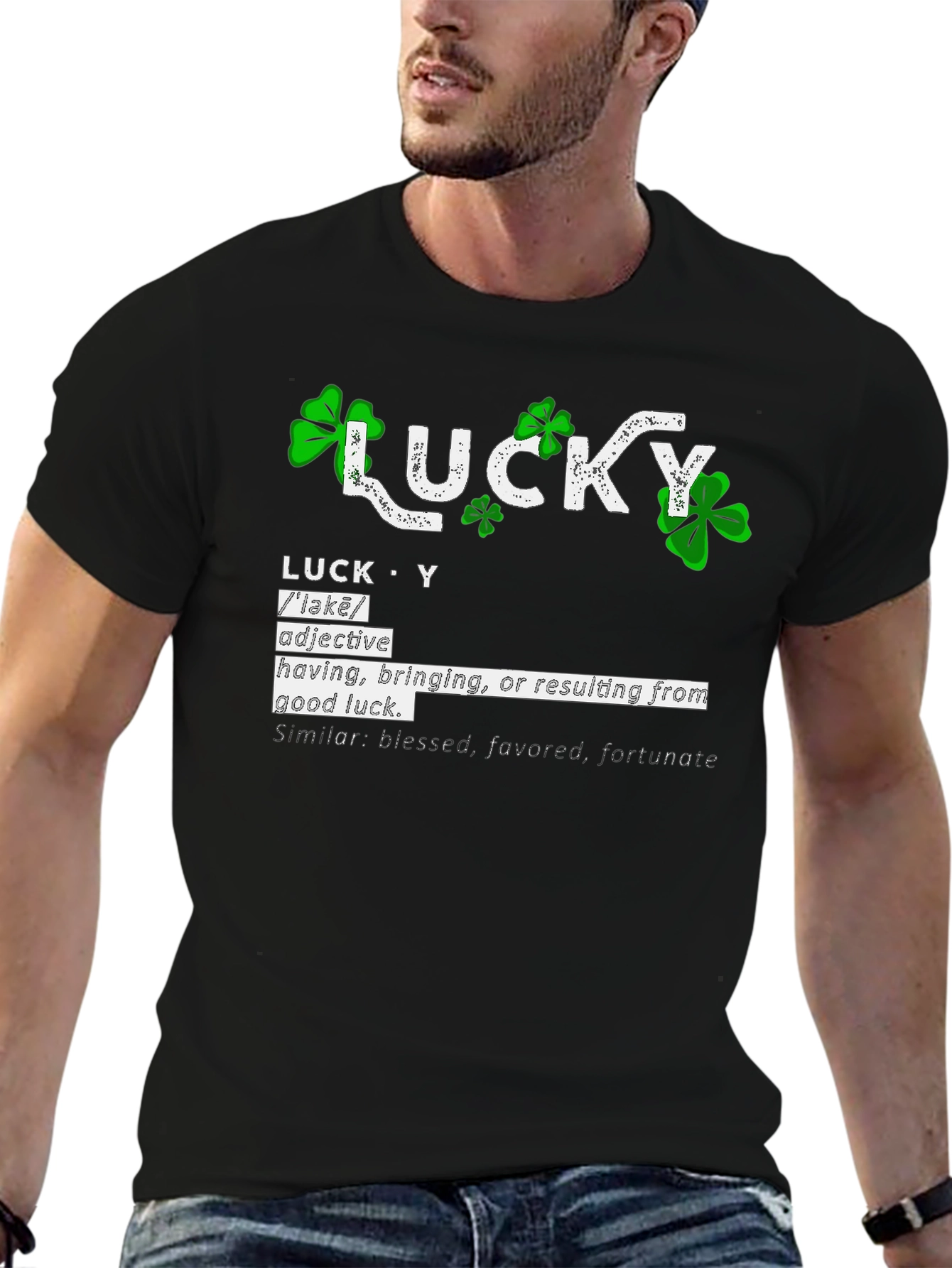 Lucky Definition Graphic T-Shirt - St. Patricks Day Tee