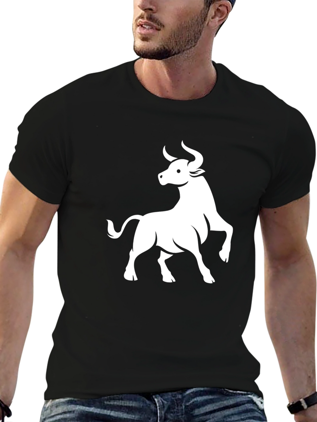 Taurus Graphic Tee - Black