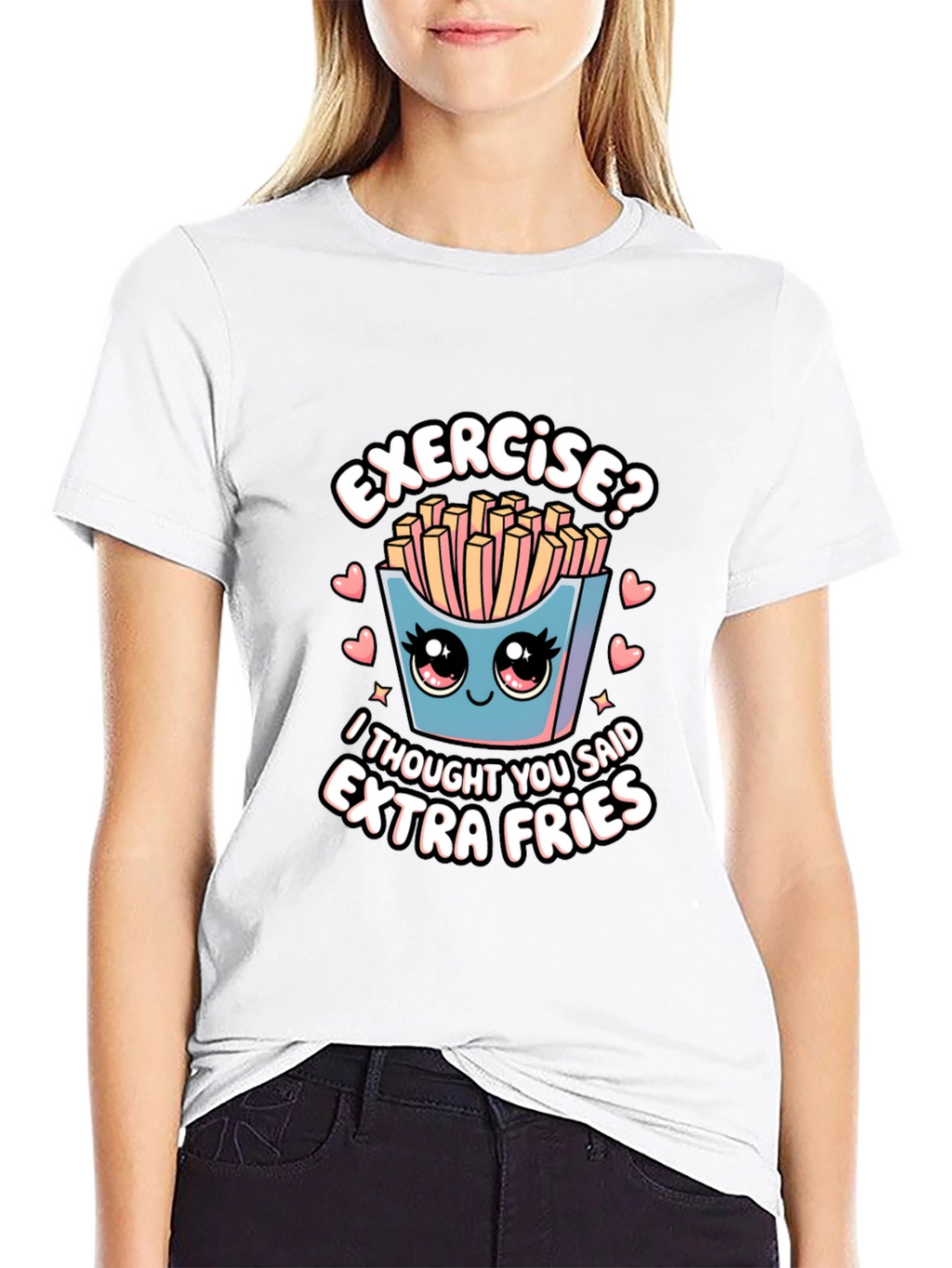 Extra Fries T-Shirt - Funny Foodie Tee