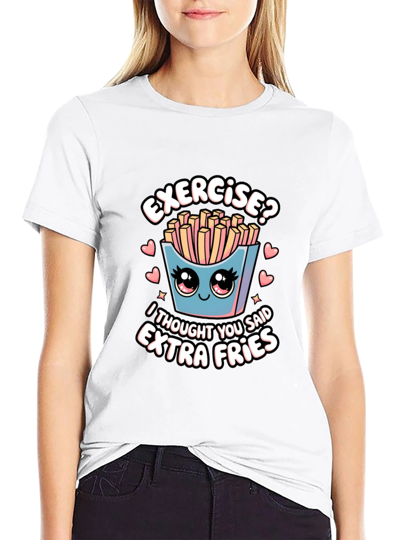Extra Fries T-Shirt - Funny Foodie Tee