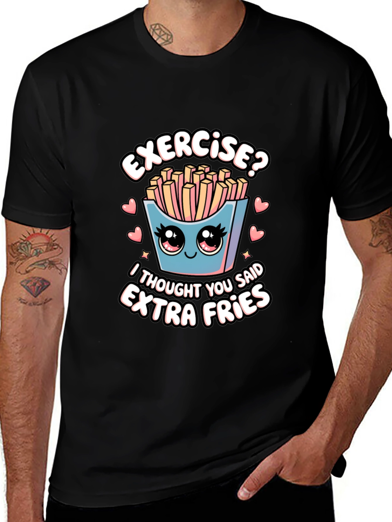 Extra Fries T-Shirt - Funny Foodie Tee