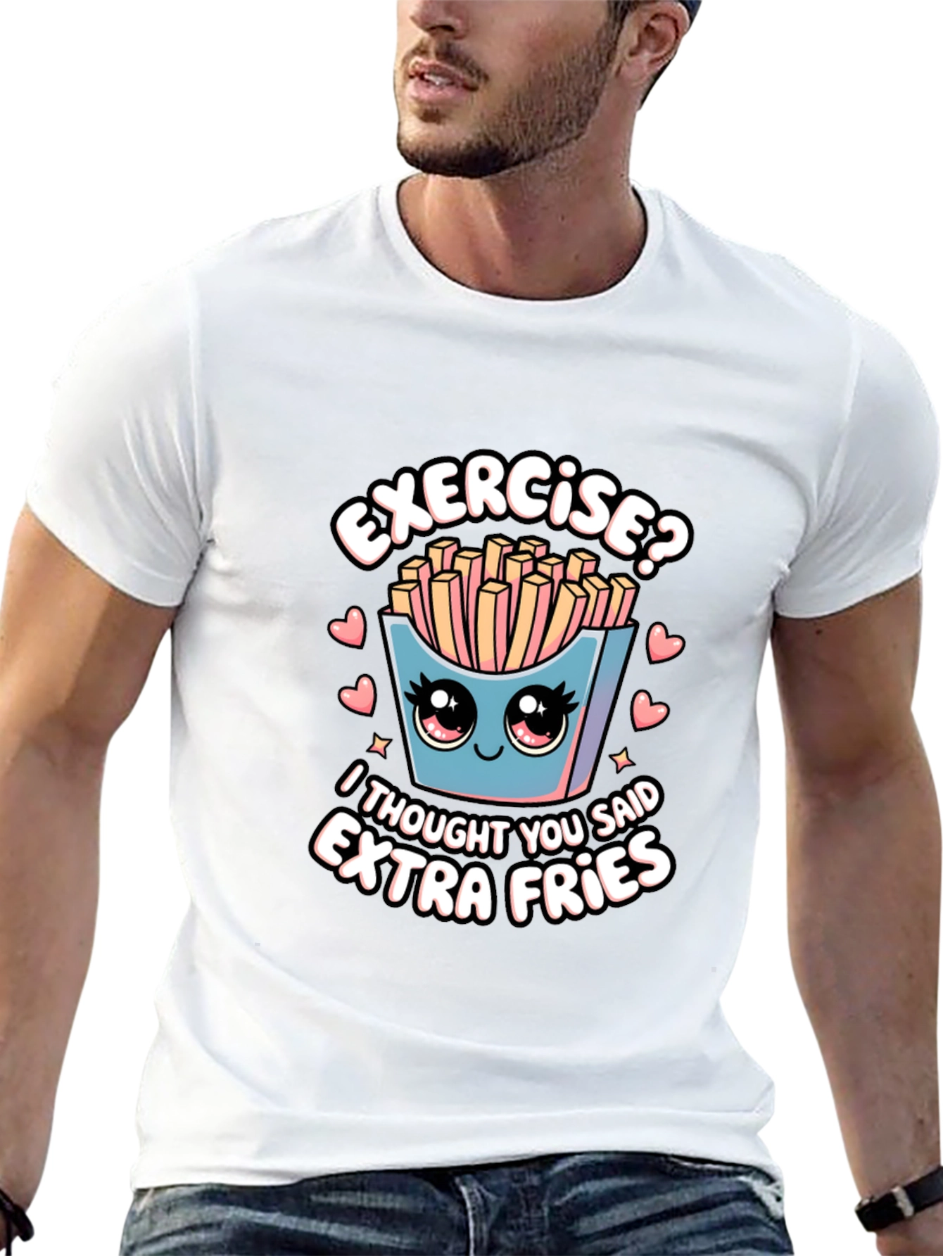 Extra Fries T-Shirt - Funny Foodie Tee