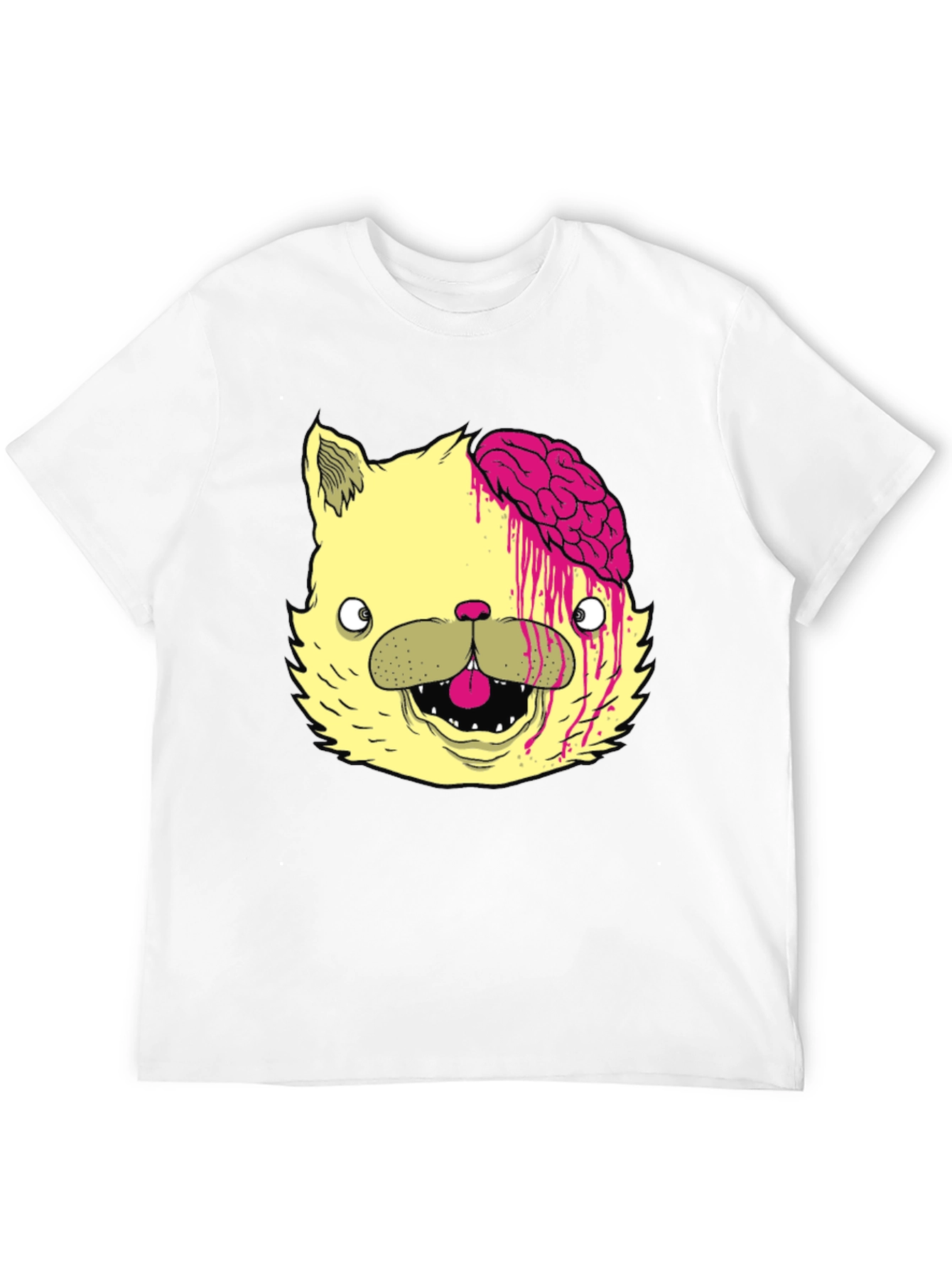 Zombie Cat Brains Graphic Tee - Mens