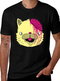 Zombie Cat Brains Graphic Tee - Mens