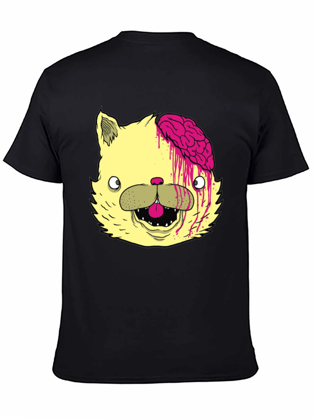 Zombie Cat Brains Graphic Tee - Mens