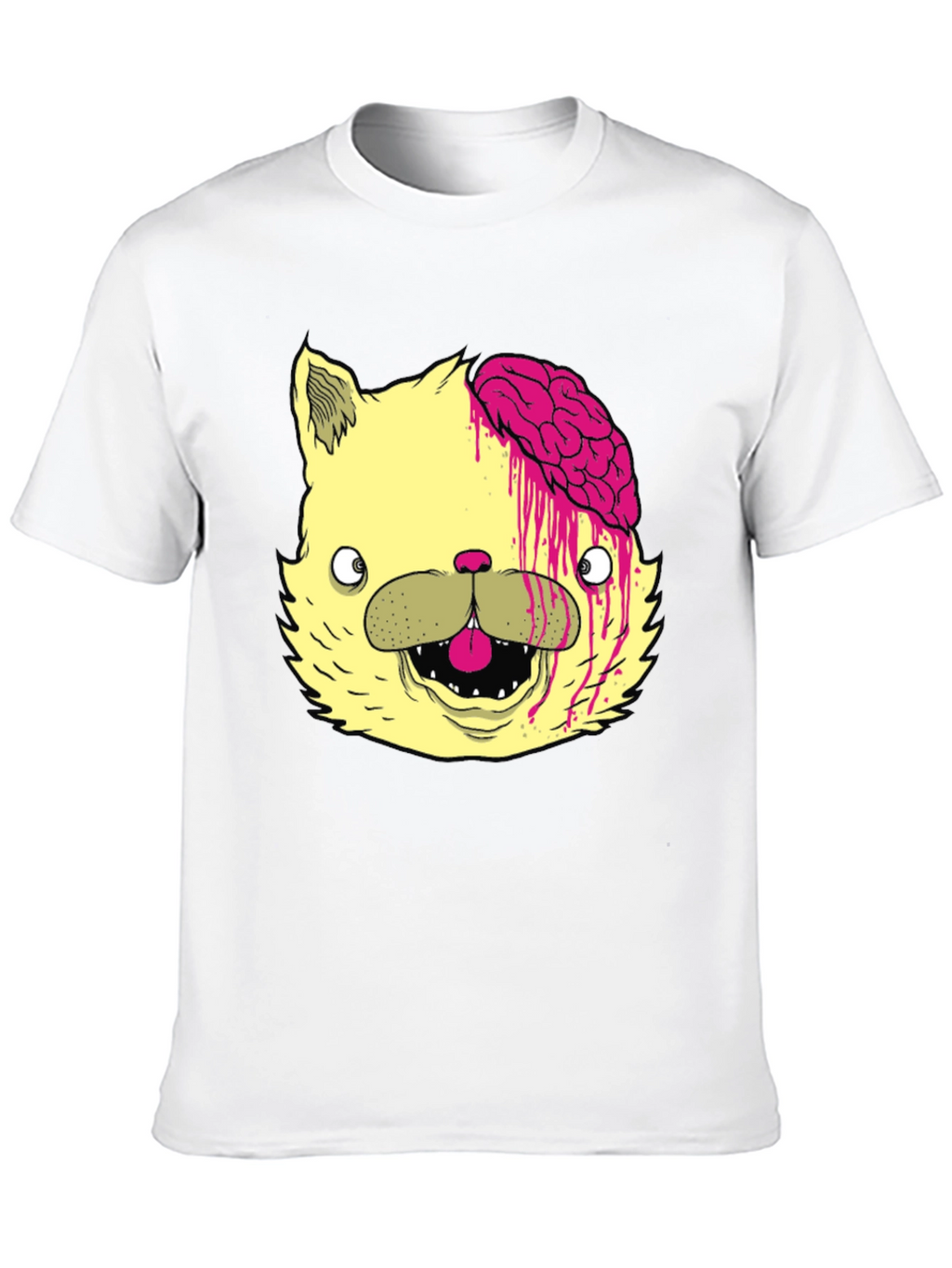 Zombie Cat Brains Graphic Tee - Mens