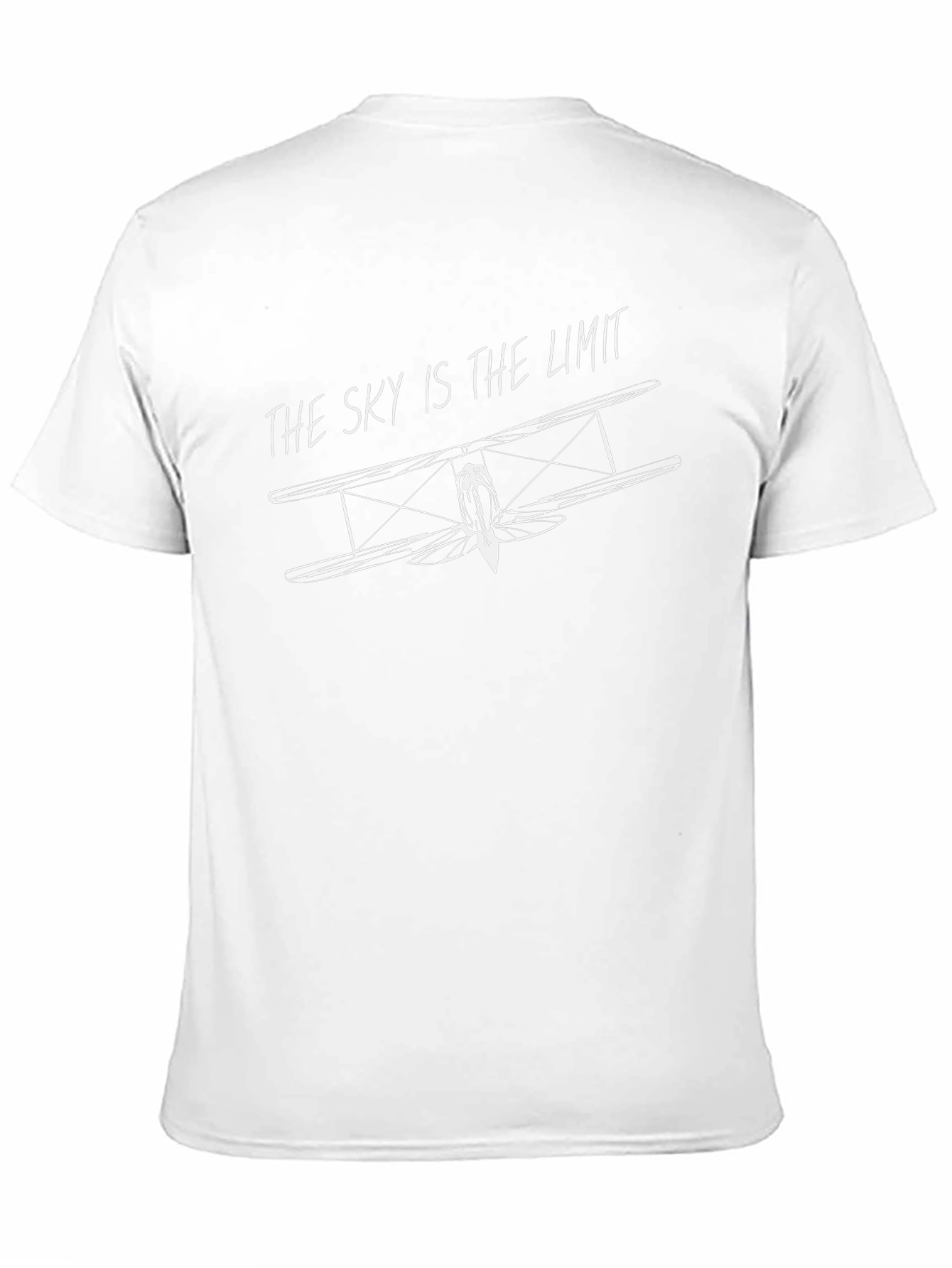 Skys the Limit Biplane Graphic Tee - Black