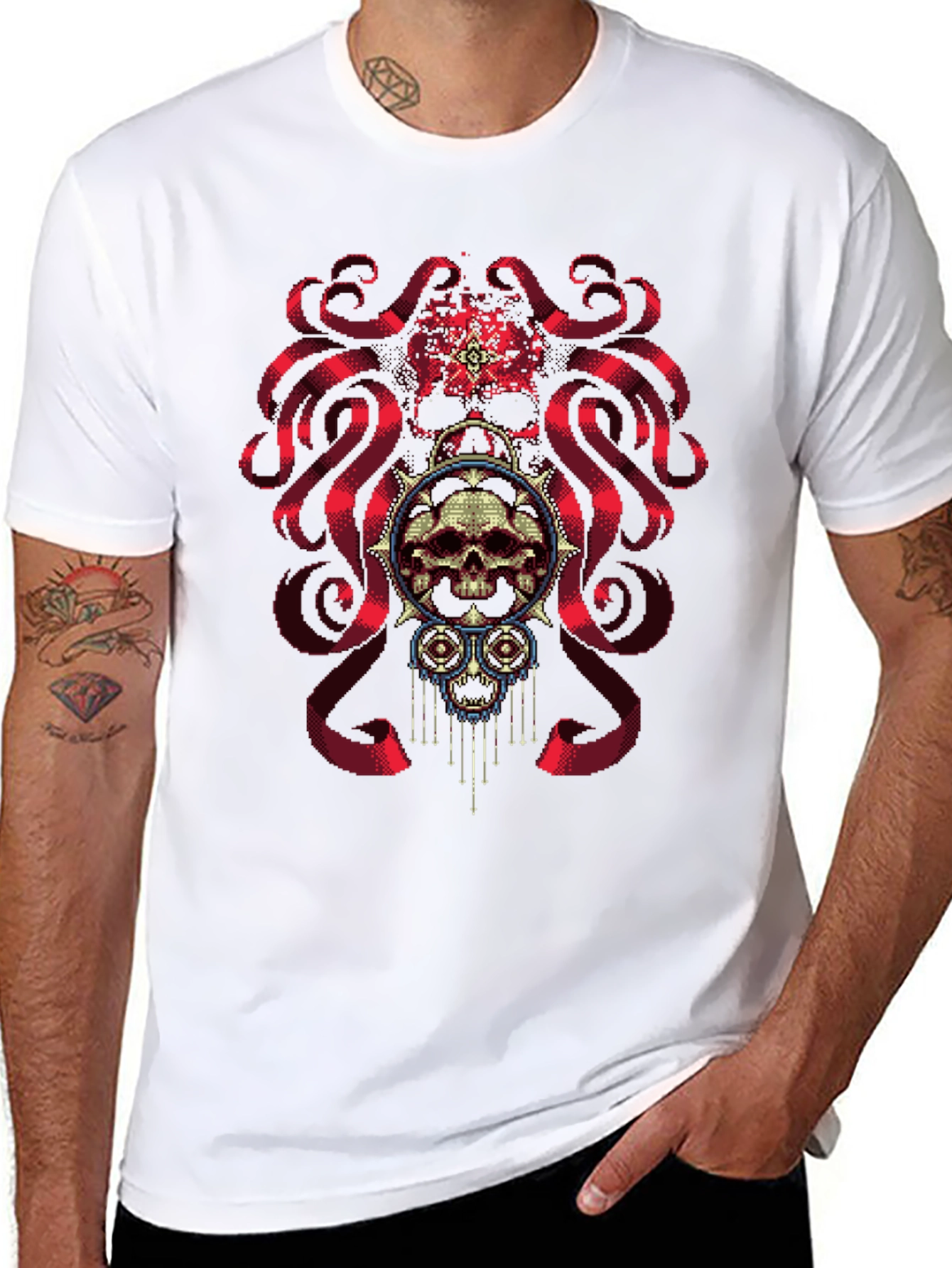 Skull & Ribbon Graphic Tee