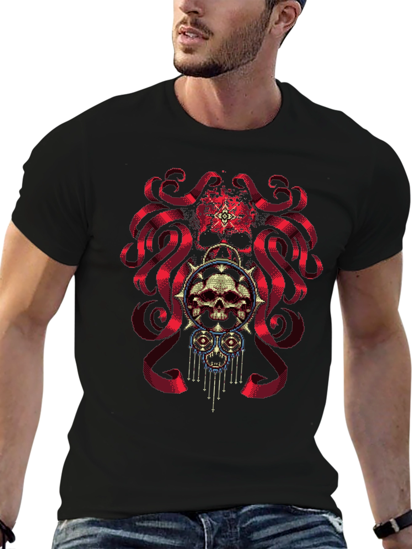 Skull & Ribbon Graphic Tee