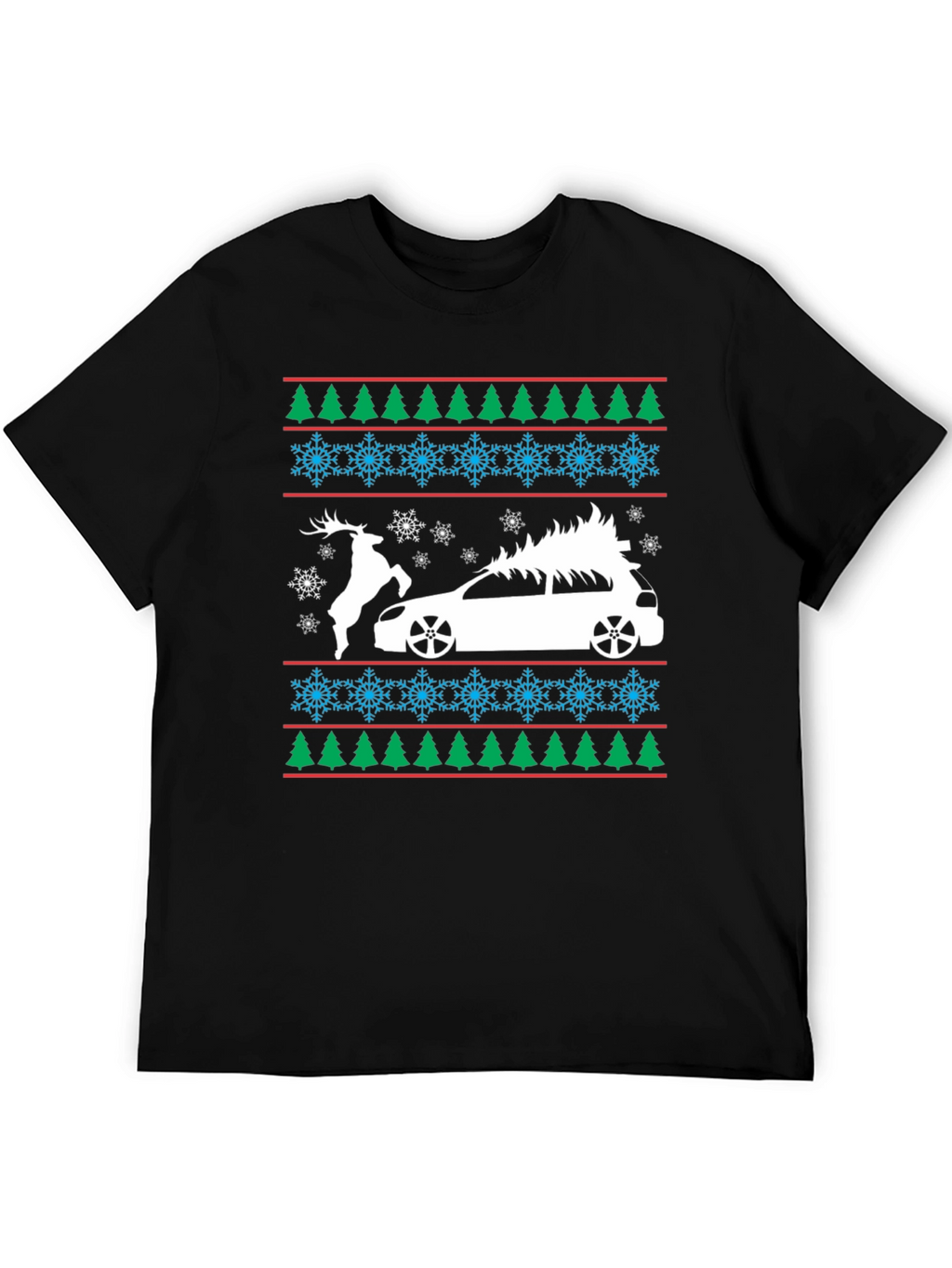 Festive Car Christmas Tee