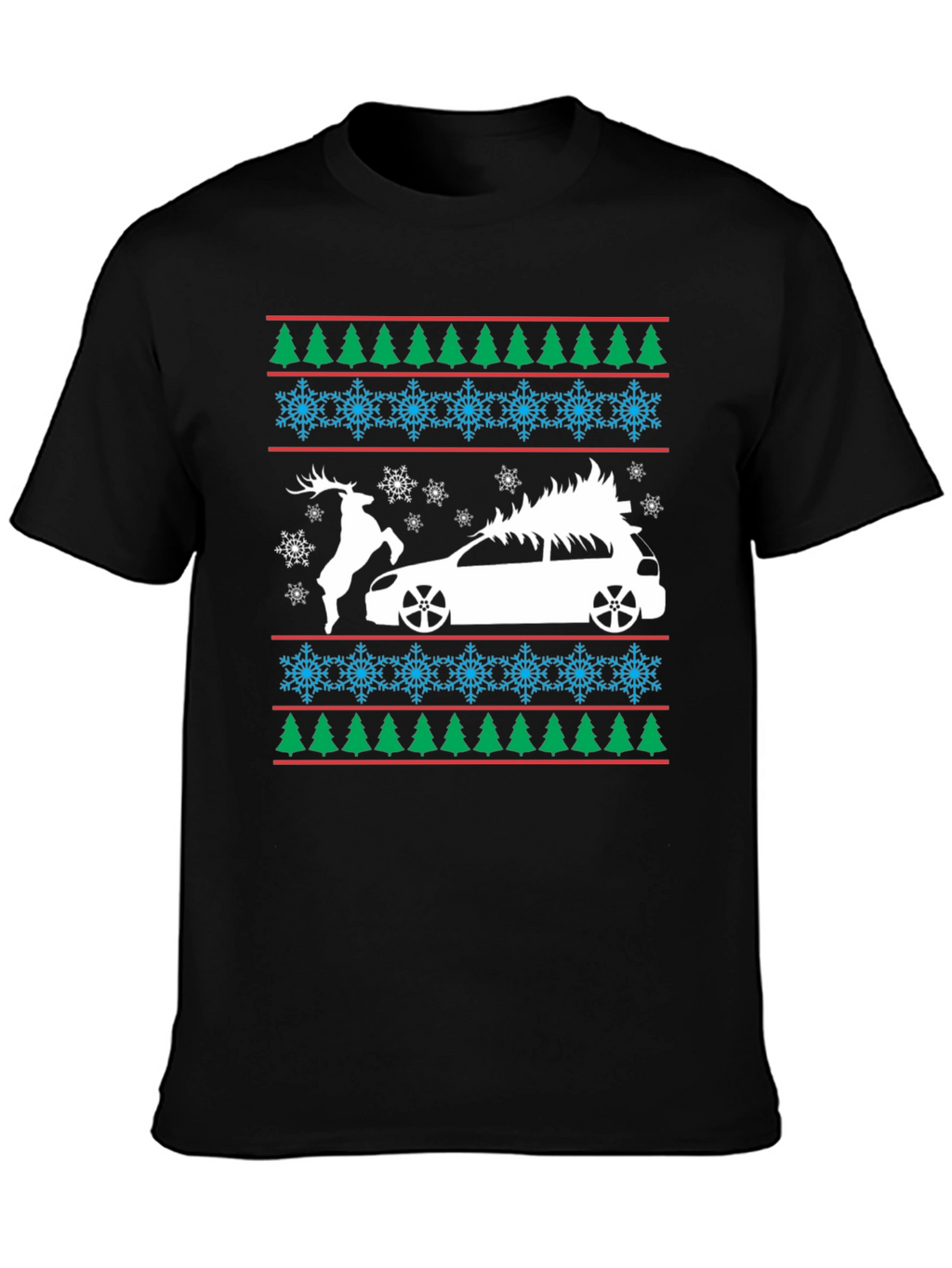 Festive Car Christmas Tee