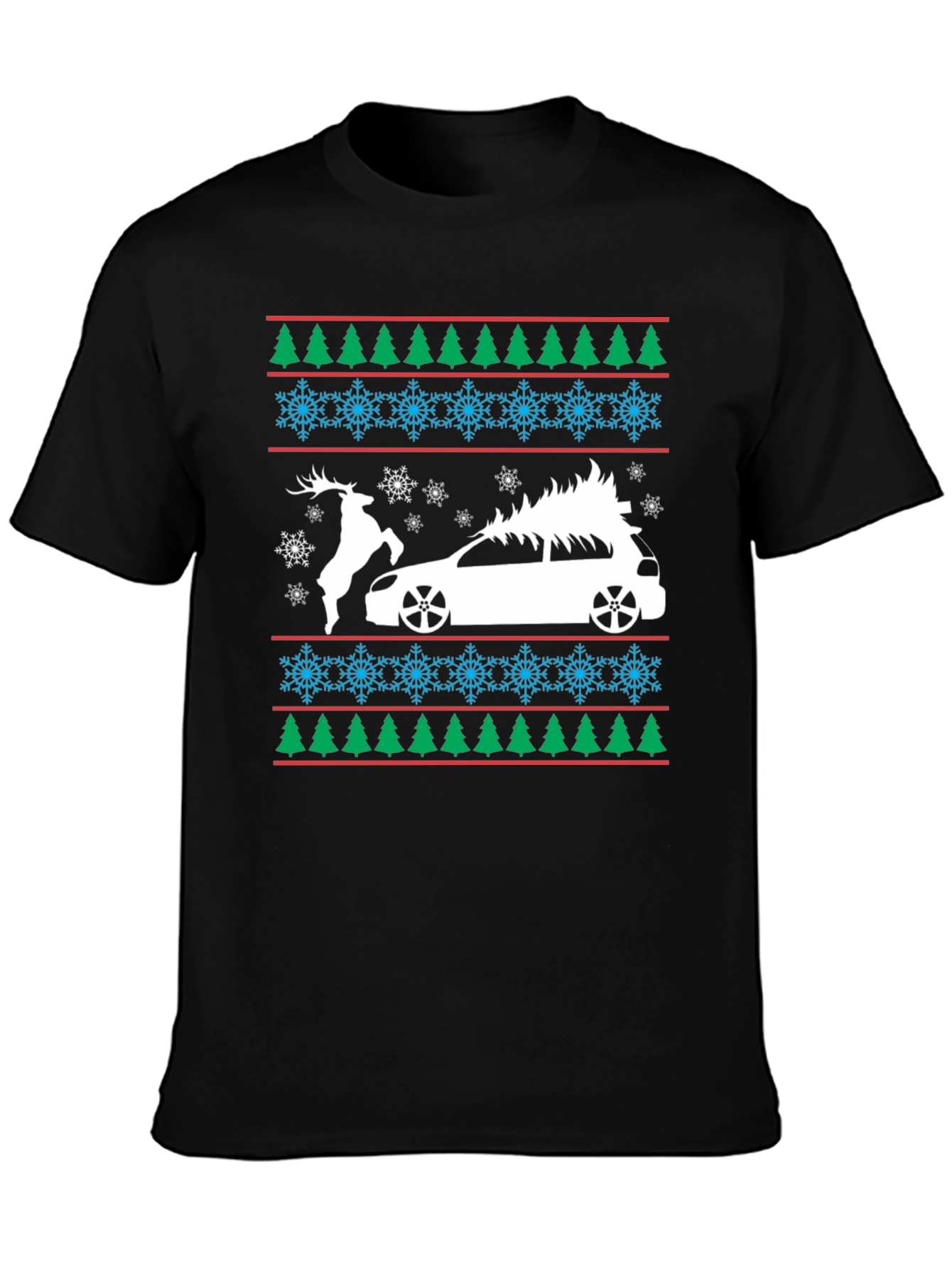 Festive Car Christmas Tee