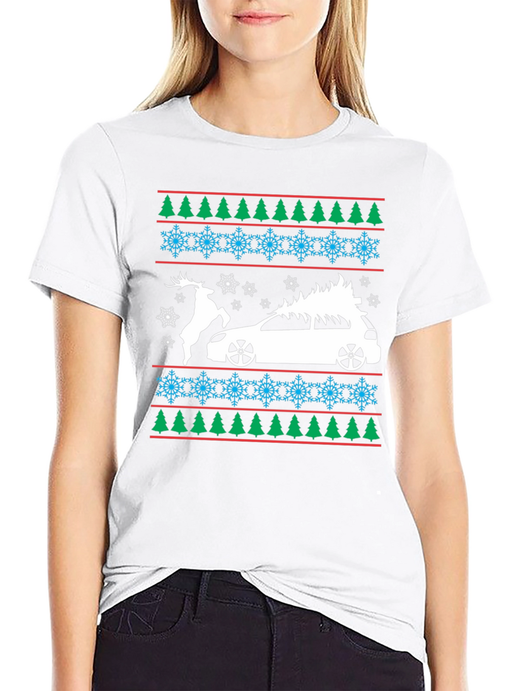 Festive Car Christmas Tee