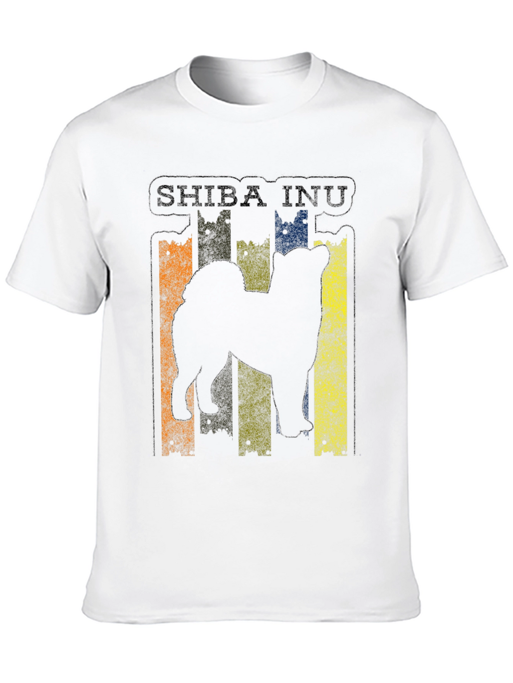 Shiba Inu Dog Silhouette Graphic T-Shirt