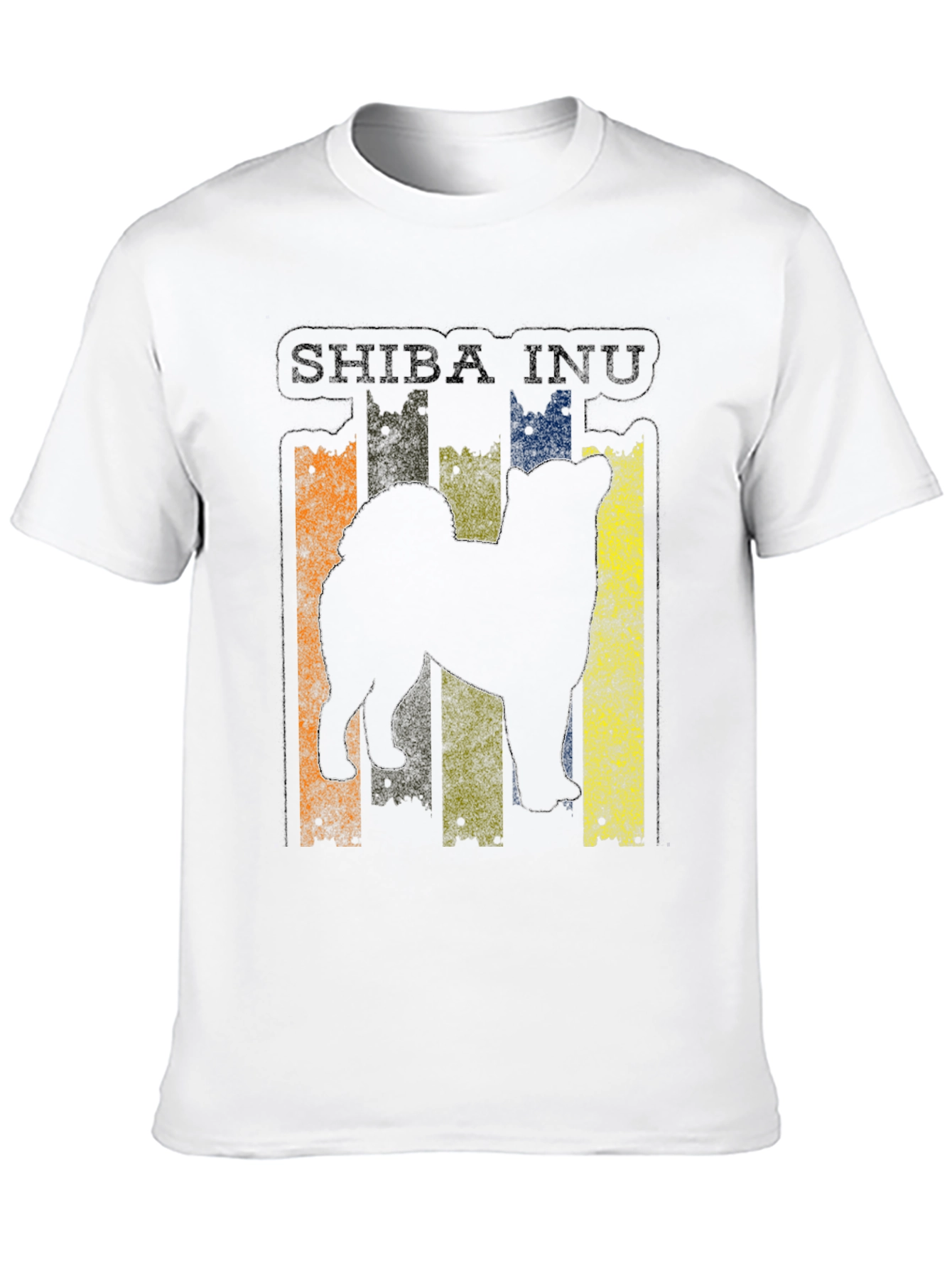 Shiba Inu Dog Silhouette Graphic T-Shirt