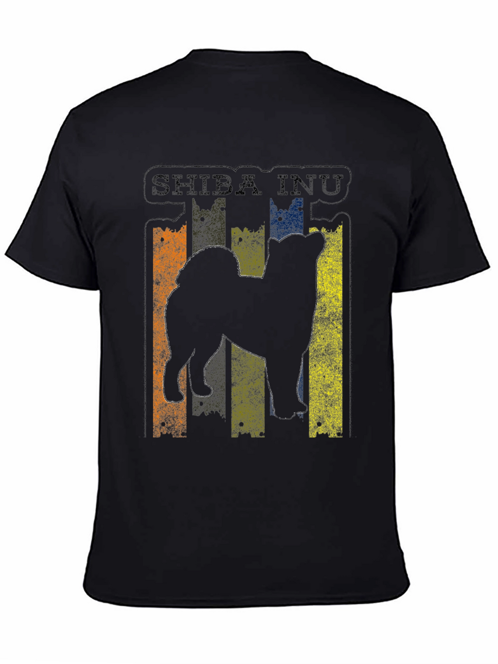 Shiba Inu Dog Silhouette Graphic T-Shirt