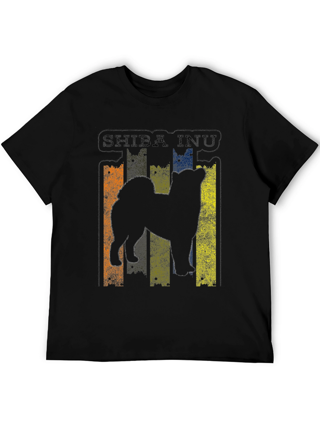 Shiba Inu Dog Silhouette Graphic T-Shirt
