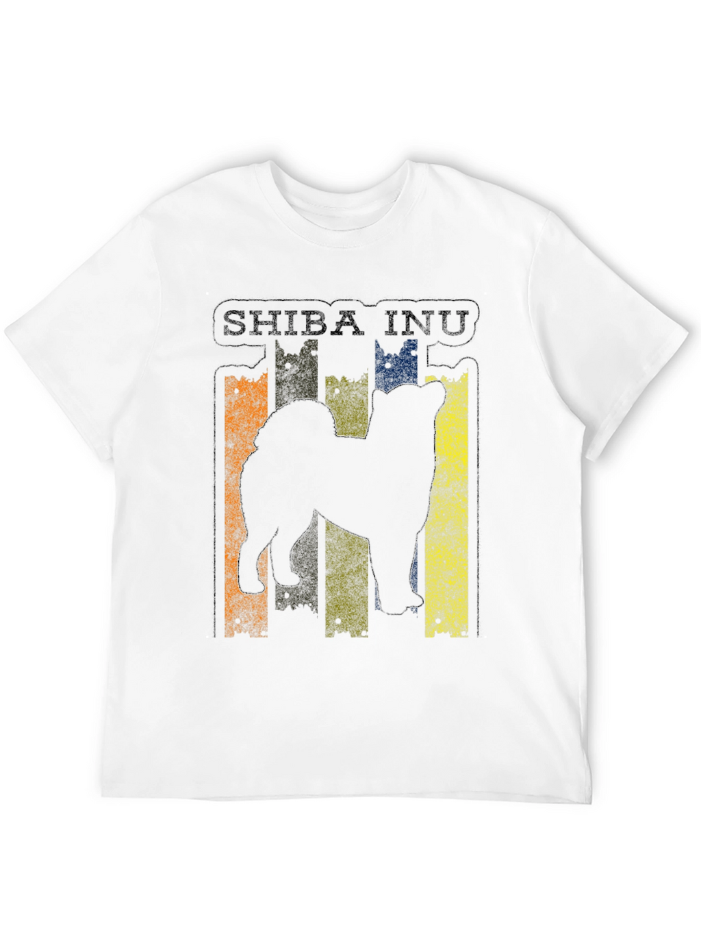 Shiba Inu Dog Silhouette Graphic T-Shirt