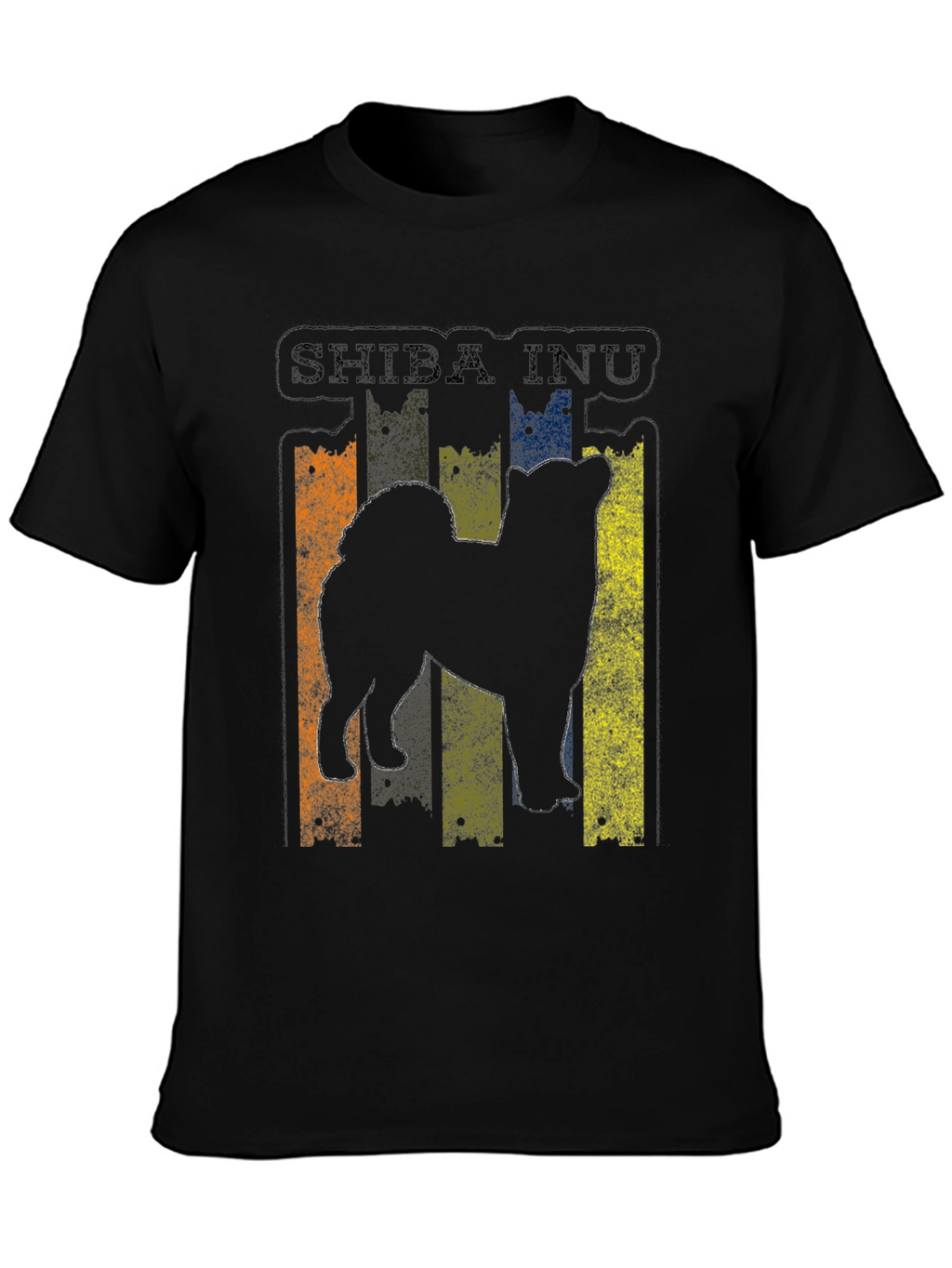 Shiba Inu Dog Silhouette Graphic T-Shirt