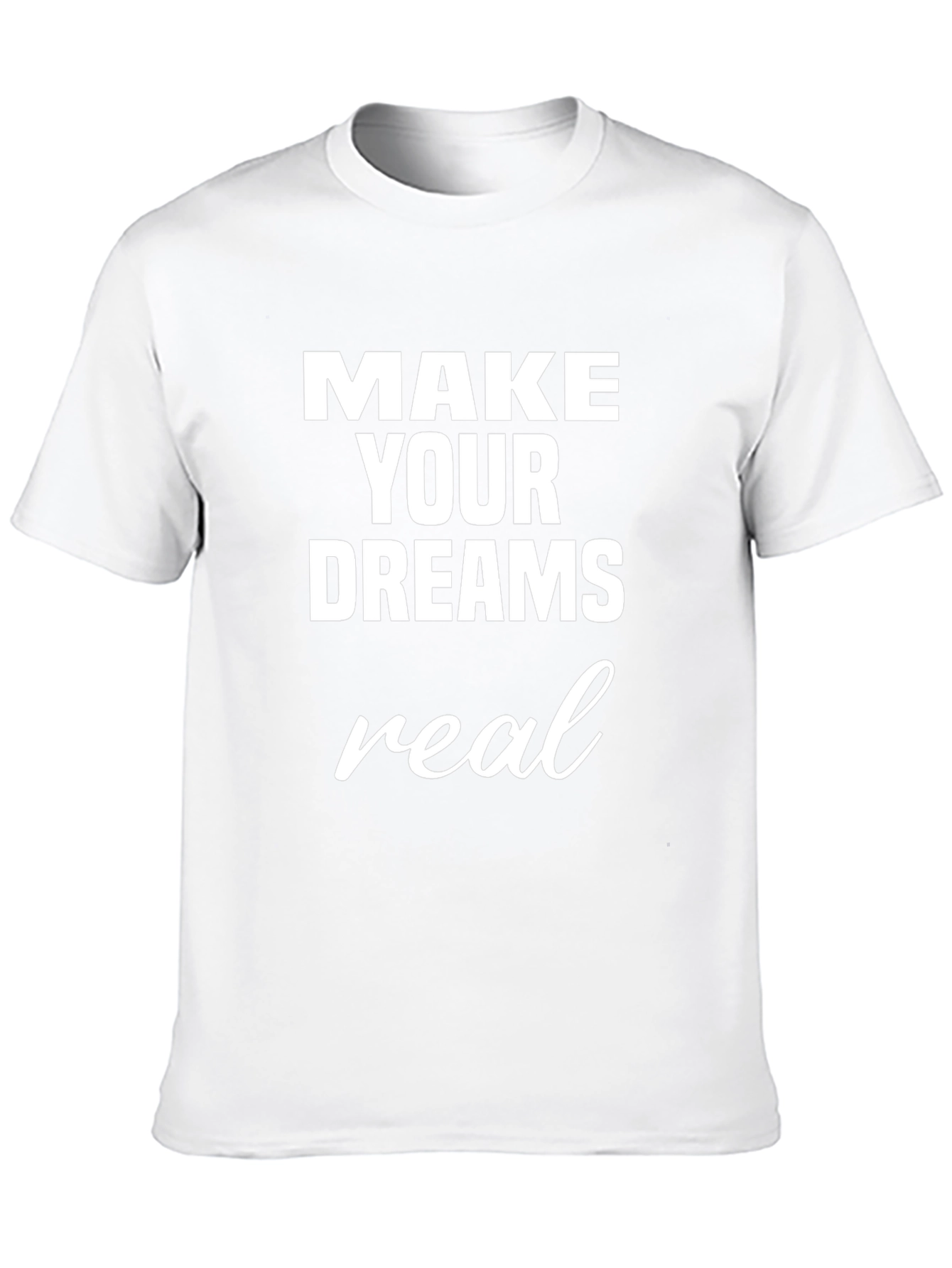 Make Your Dreams Real Graphic Tee - Black T-Shirt